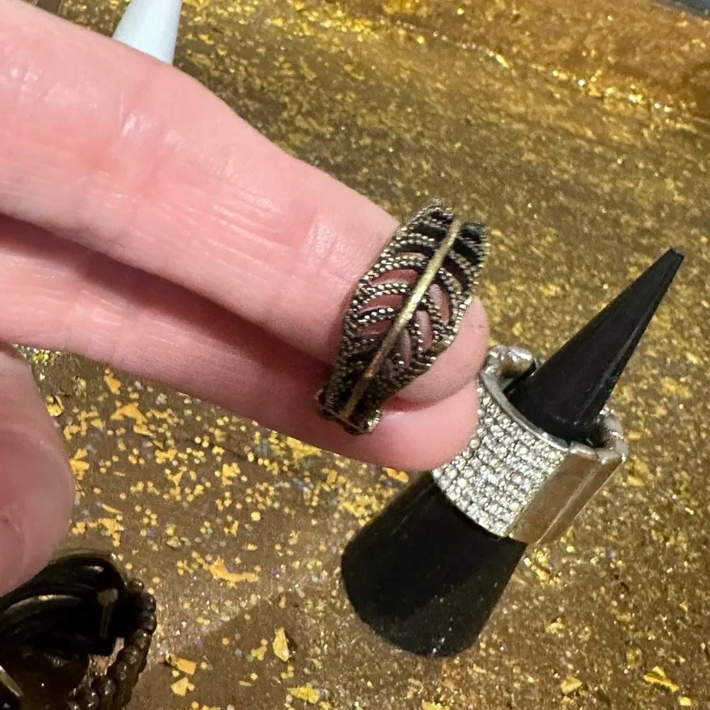 Lot of 6 Boho Rings all stretchable
